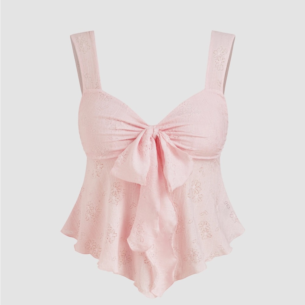 Cider Pink lace Tank Top